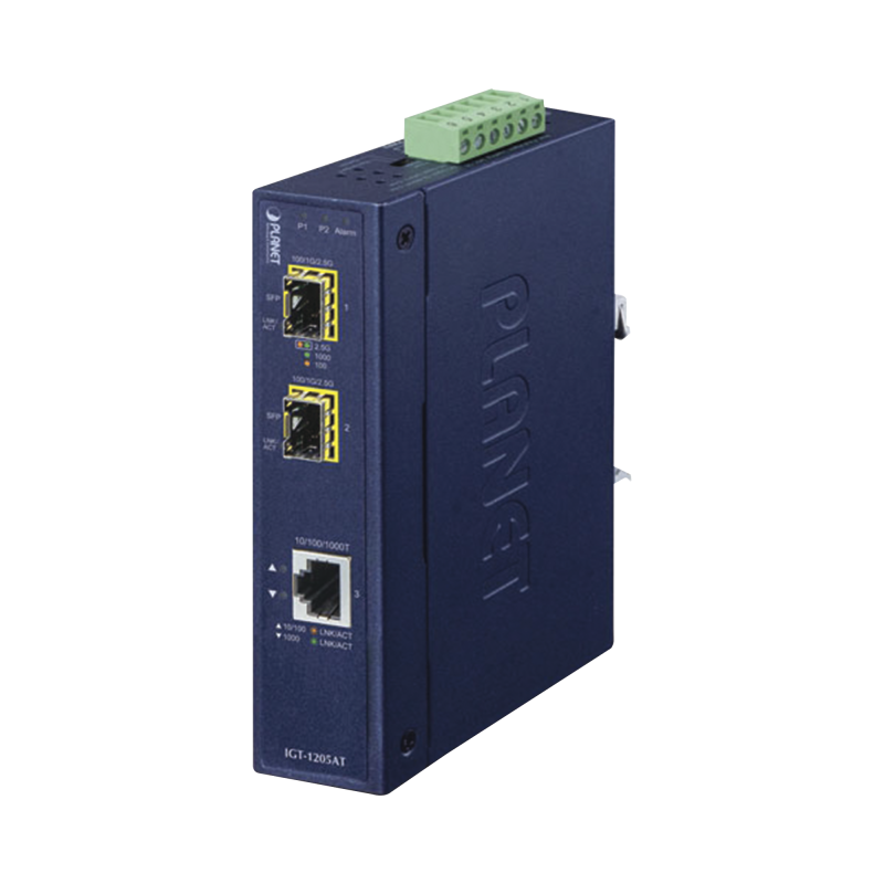 Convertidor de Medios Industrial de 1 Puerto Ethernet 10-100