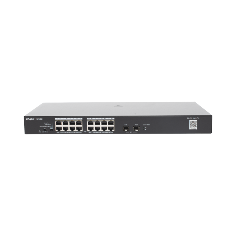 Switch PoE+ No Administrable con 18 Puertos Gigabit y 2 Upli