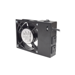 Ventilador 110 Vca con Clavija para Gabinete de Pared con 2