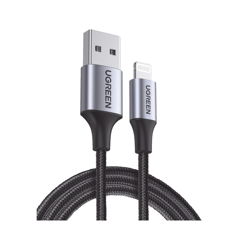 Cable USB-A a Lightning - 1 Metro - Certificado MFi - Carga