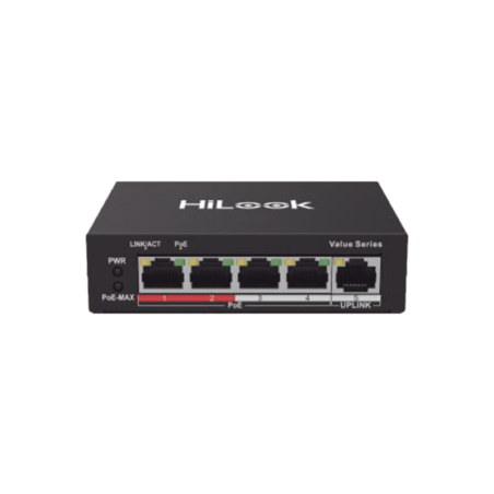 Switch PoE+ - 4 Puertos 10-100 Mbps PoE+ [af - at] - 1 Puert