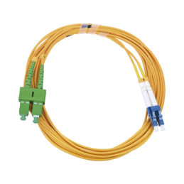 Jumper de Fibra Óptica Monomodo 9-125 LC-UPC-SC-APC, PVC, 20