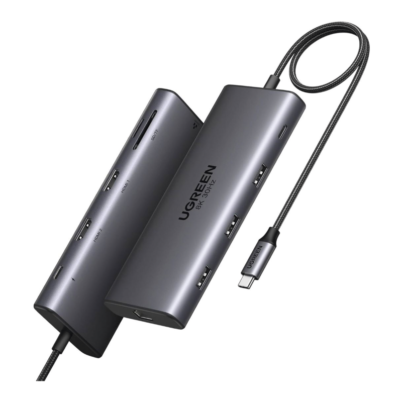 HUB USB-C [Docking Revodok Pro 210] 10 en 1 - 2 Puertos HDMI