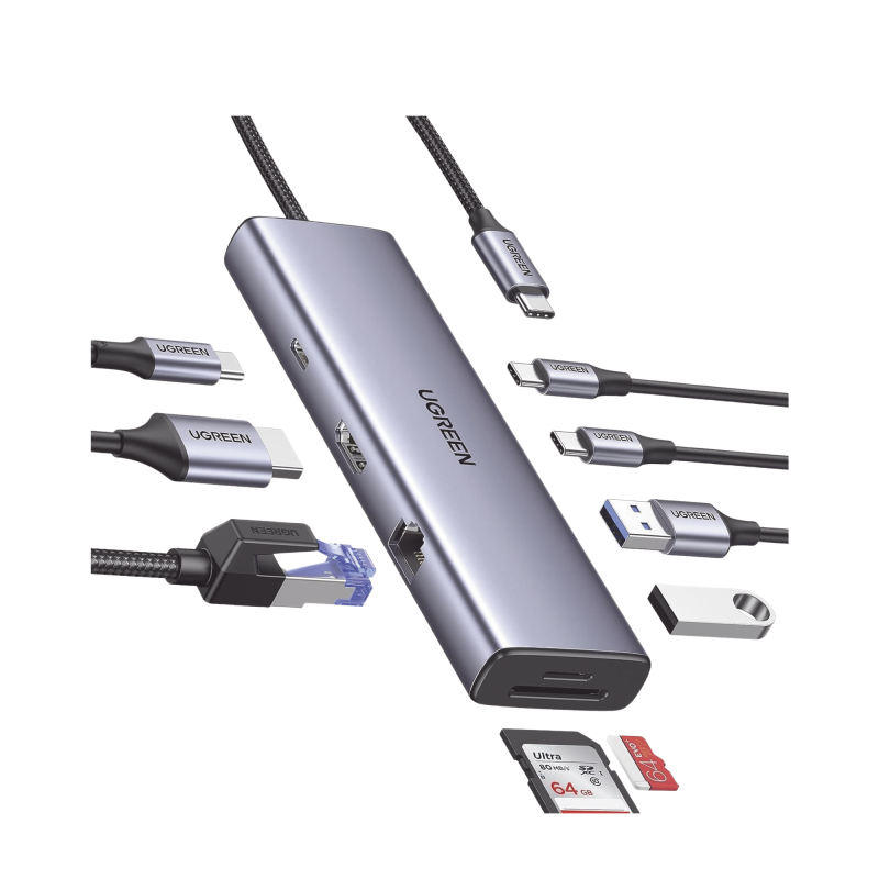 HUB USB-C [Docking Revodok] 9 en 1 - 2 USB-A 30 [5Gbps] - 2