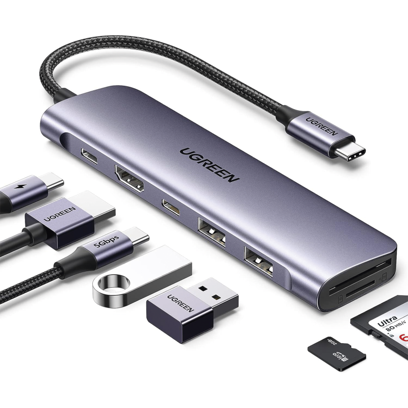 HUB USB-C [Docking Revodok] 7 en 1 - 2 USB-A 30 - 1 USB-C 30