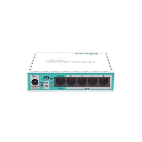 [hEX lite] RouterBoard, 5 Puertos Fast Ethernet