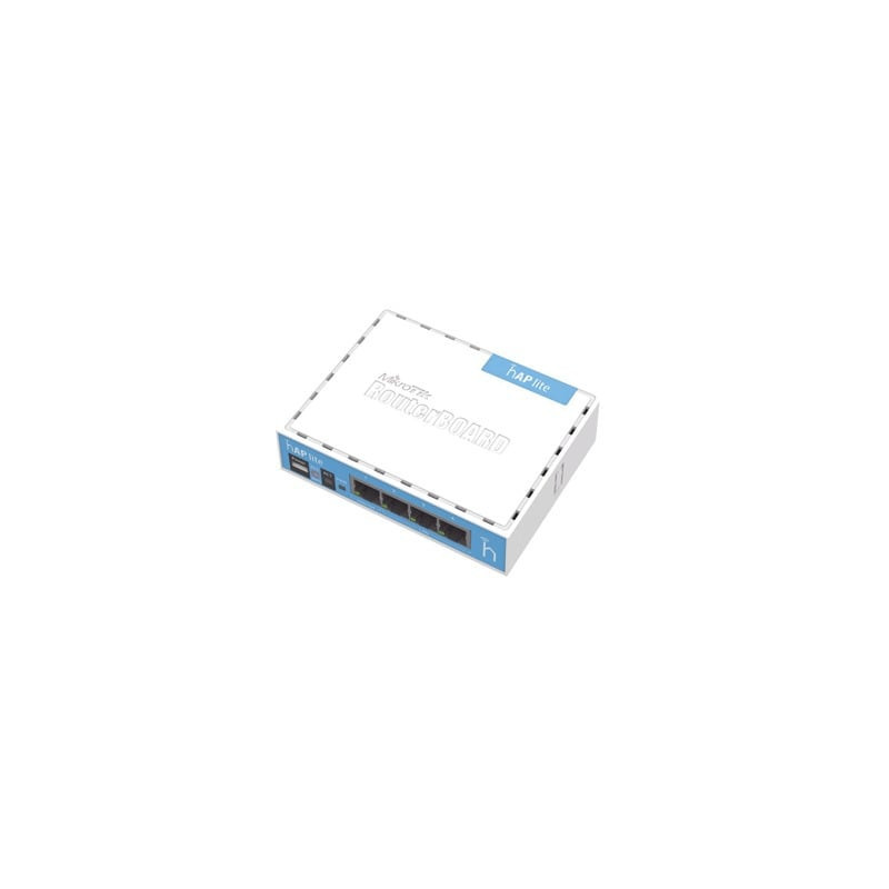 [hAP Lite] 4 Puertos Fast Ethernet y  Wi-Fi 24 GHz 80211 b-g