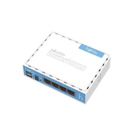 [hAP Lite] 4 Puertos Fast Ethernet y  Wi-Fi 24 GHz 80211 b-g