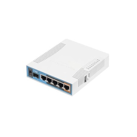 [hAP ac] 5 Puertos Gigabit Ethernet, 1 Puerto SFP, 1 USB, Wi