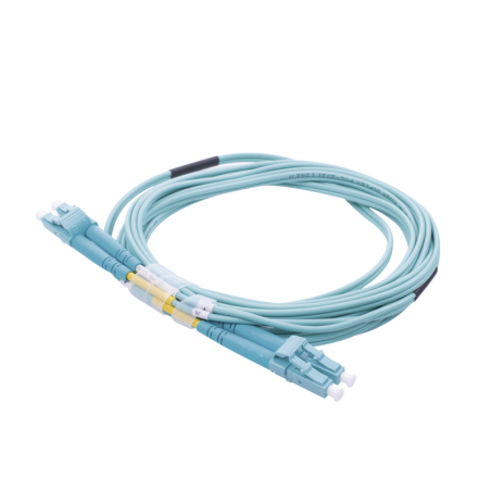 Jumper de Fibra Óptica Multimodo OM4 50-125 LC-LC OFNR Riser