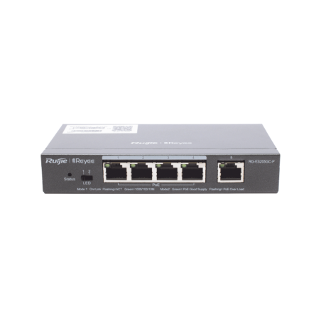 Switch Administrable PoE con 5 puertos Gigabit, 4 PoE 8023af