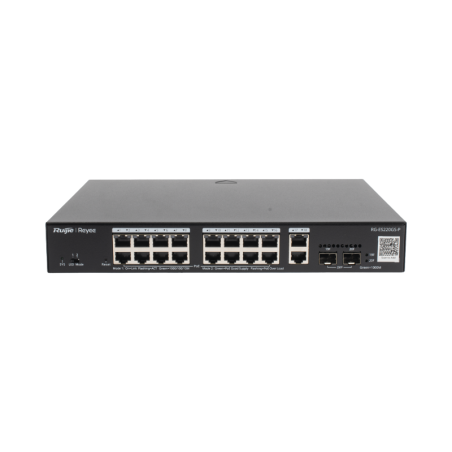 Switch L2 Administrable PoE con 16 puertos Gigabit PoE 8023a