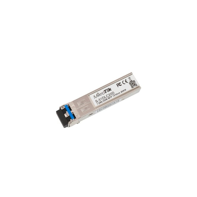 Transceptor MiniGbic SFP 125G LC Duplex para fibra Mono Modo