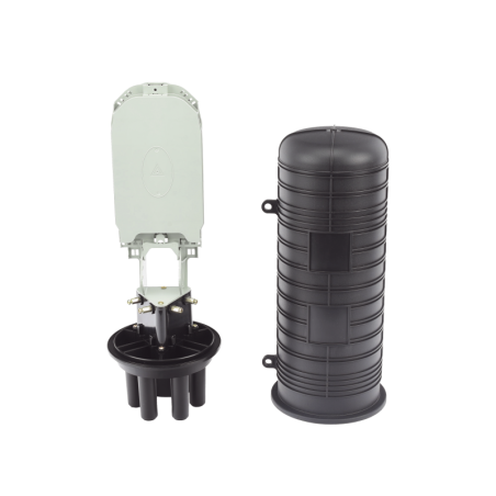 Caja de Distribución de Fibra Óptica Vertical tipo Domo, 48