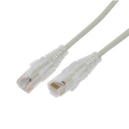 Cable de Parcheo Slim UTP Cat6A - 7 m Gris, Diámetro Reducid