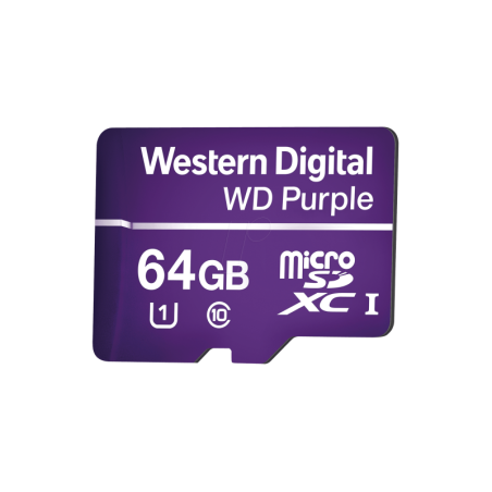 Memoria microSD de 64GB PURPLE, Especializada Para Videovigi