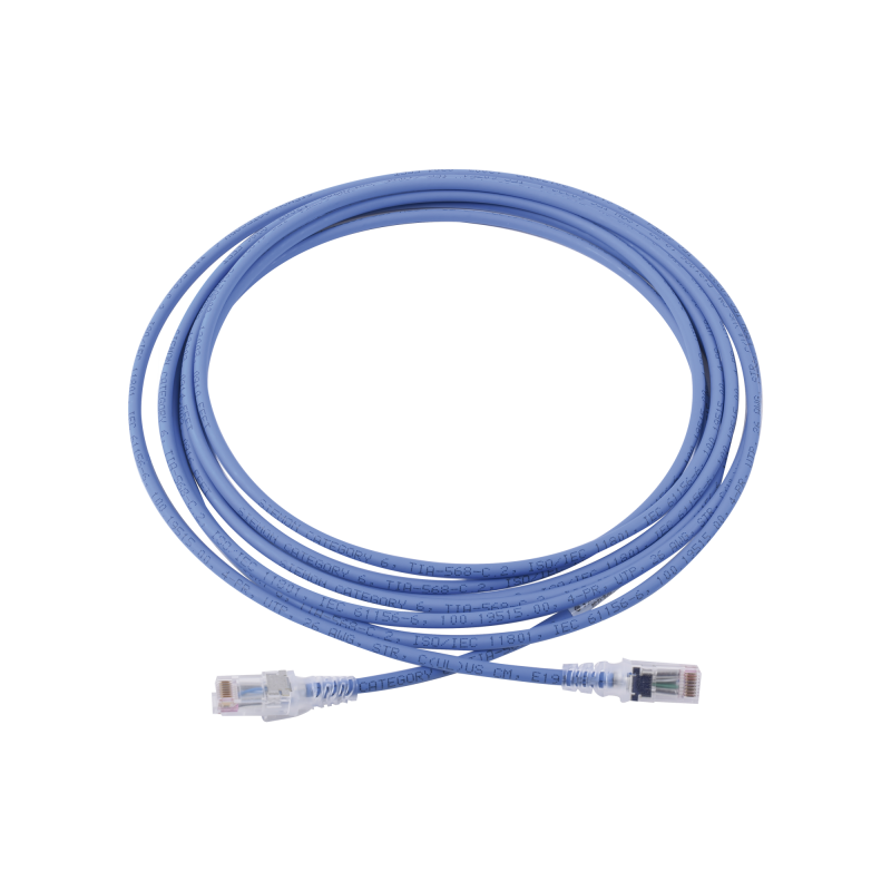 Patch Cord MC6 Modular Cat6 UTP, CM-LS0H, 15ft, Color Azul