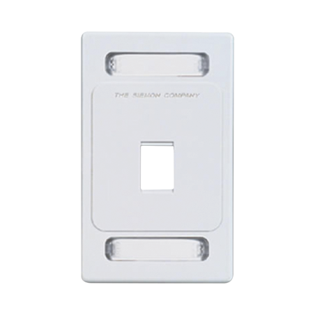 Placa de pared Keystone de 1 salida, color blanco, para jack