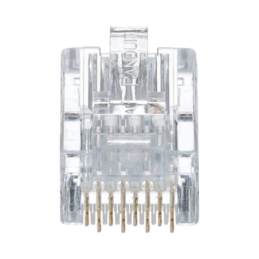 Plug RJ45 Cat5e, Para Cable UTP de Calibres 24-26 AWG, Chapa