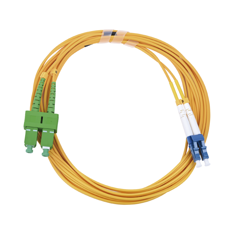 Jumper de Fibra Óptica Monomodo 9-125 LC-UPC-SC-APC, PVC, 2.