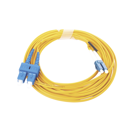 Jumper de Fibra Óptica Monomodo 9-125 LC-UPC-SC-UPC, PVC, 2.