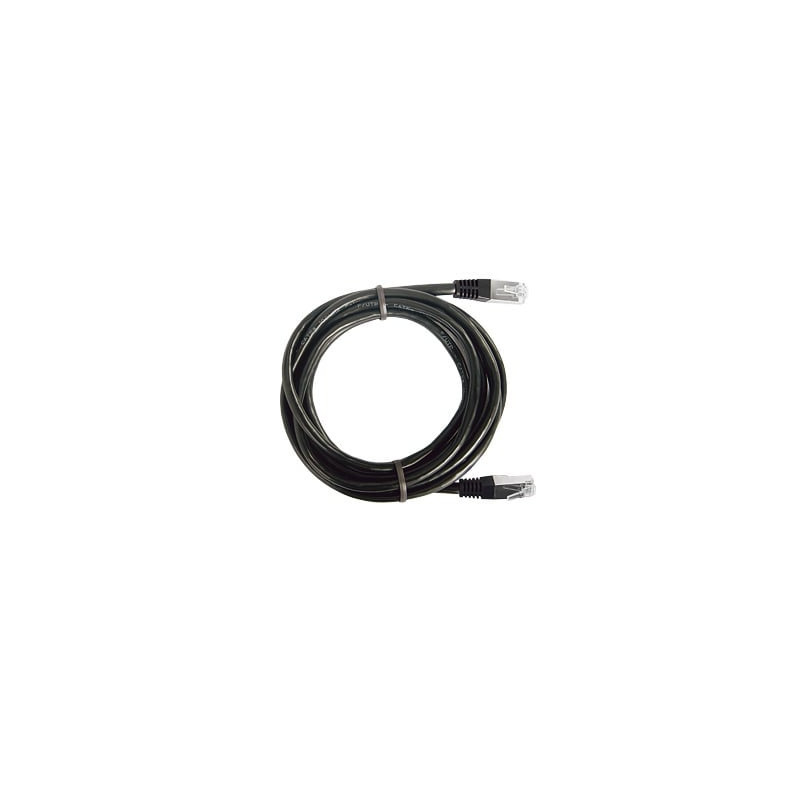 Cable de parcheo FTP Cat5e - 0.5 m  - negro