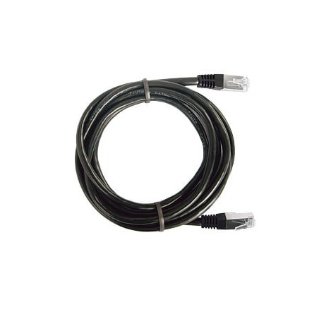 Cable de parcheo FTP Cat5e - 0.5 m  - negro