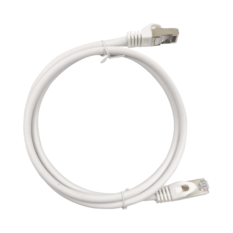 Patch Cord Cat6A 10G blindado 0.5M [ 1.64 ft ] Blanco