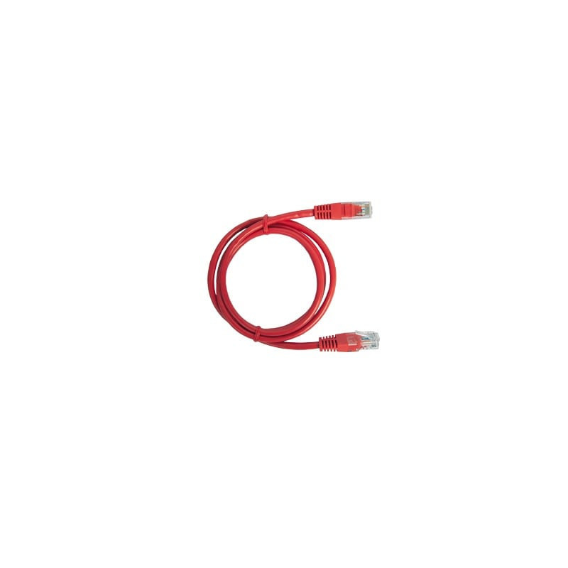 Cable de parcheo UTP Cat5e - 0.5 m - rojo