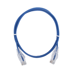 Cable de Parcheo Slim UTP Cat6 - 1 metro, Azul, Diámetro Red