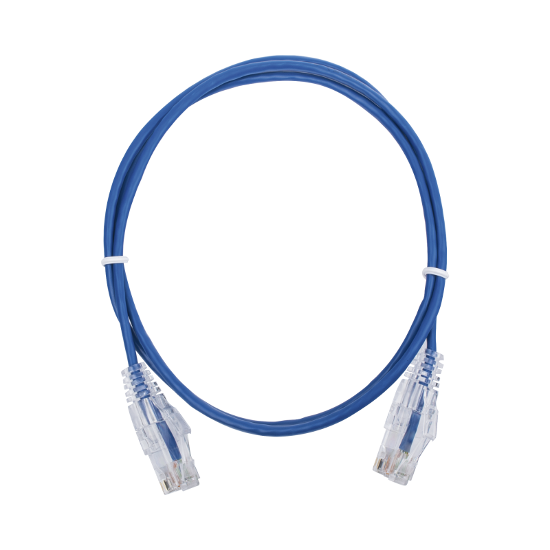 Cable de Parcheo Slim UTP Cat6 - 1 metro, Azul, Diámetro Red