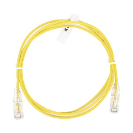 Cable de Parcheo Slim UTP Cat6 - 1 metro, Amarillo, Diámetro