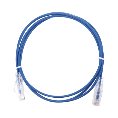 Cable de Parcheo Slim UTP Cat6 - 1.5 m Azul Diámetro Reducid