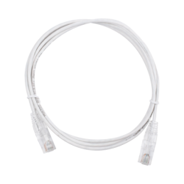 Cable de Parcheo Slim UTP Cat6 - 1.5 m Blanco Diámetro Reduc