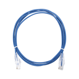 Cable de Parcheo Slim UTP Cat6 - 2 m Azul Diámetro Reducido