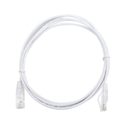 Cable de Parcheo Slim UTP Cat6 - 2 m Blanco Diámetro Reducid