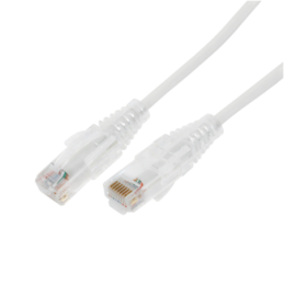 Cable de Parcheo Slim UTP Cat6A - .5 m Blanco, Diámetro Redu